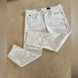 AG Adriano Goldschmied the stilt roll-up size 30 White denim Jeans